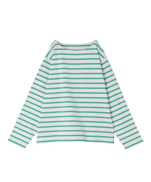 n'OrLABEL（ノアールレーベル）の「『ボーダーバスクロンT』（Tシャツ/カットソー・レディース・グリーン/ブラック/ベージュ/ブルー・2/1）」の7枚目の写真