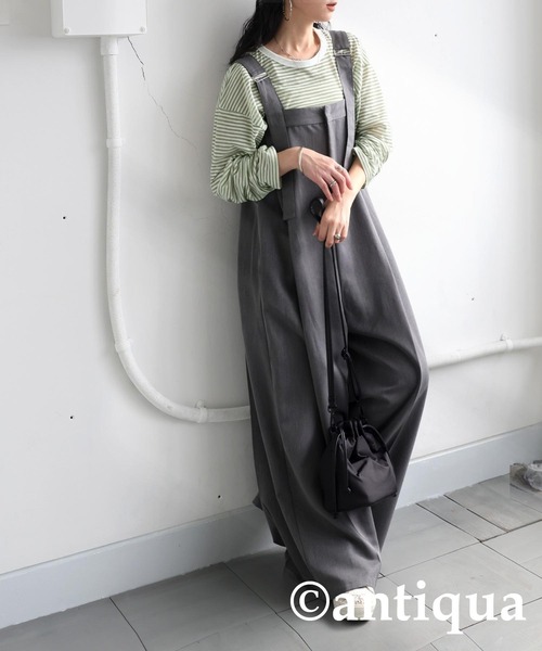 antiqua(アンティカ)の「ボーダーロンT(Tシャツ/カットソー・レディース・ネイビー/グリーン/ブラック・ONESIZE)」の10枚目の写真