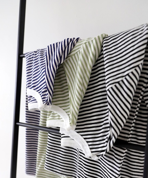 antiqua(アンティカ)の「ボーダーロンT(Tシャツ/カットソー・レディース・ネイビー/グリーン/ブラック・ONESIZE)」の16枚目の写真