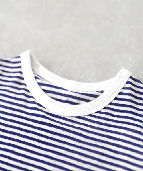 antiqua(アンティカ)の「ボーダーロンT(Tシャツ/カットソー・レディース・ネイビー/グリーン/ブラック・ONESIZE)」の20枚目の写真