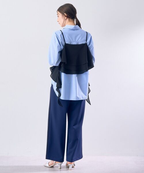 Editt by YECCA VECCA(エディットバイイェッカヴェッカ)の「配色パイピングイージーパンツ(その他パンツ・レディース・ベージュ/ネイビー/ブラック・FREE)」の13枚目の写真