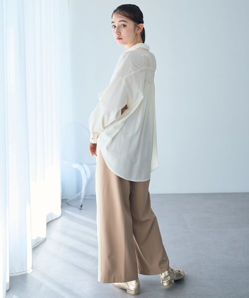 Editt by YECCA VECCA(エディットバイイェッカヴェッカ)の「配色パイピングイージーパンツ(その他パンツ・レディース・ベージュ/ネイビー/ブラック・FREE)」の18枚目の写真