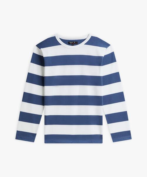 agnes b.(アニエスベー)の「太ボーダー コットン 長袖Tシャツ "Cool"(Tシャツ/カットソー・レディース・ストライプ・2/1/3)」の1枚目の写真
