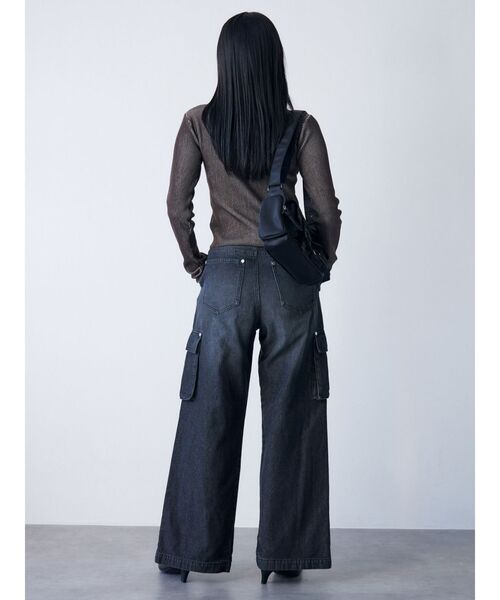 MURUA(ムルーア)の「【WEB限定】メニーポケットショルダーバッグ(ショルダーバッグ・レディース・カーキ/ブラック・FREE)」の10枚目の写真