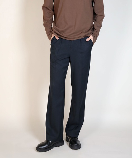 aimoha（アイモハ）の「タックスラックス（スラックス・メンズ・ブラック/ライトグレー/ダークネイビー・マルチサイズ）」の3枚目の写真