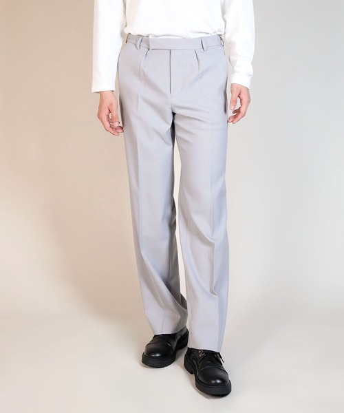 aimoha（アイモハ）の「タックスラックス（スラックス・メンズ・ブラック/ライトグレー/ダークネイビー・マルチサイズ）」の2枚目の写真