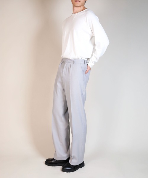 aimoha（アイモハ）の「タックスラックス（スラックス・メンズ・ブラック/ライトグレー/ダークネイビー・マルチサイズ）」の15枚目の写真