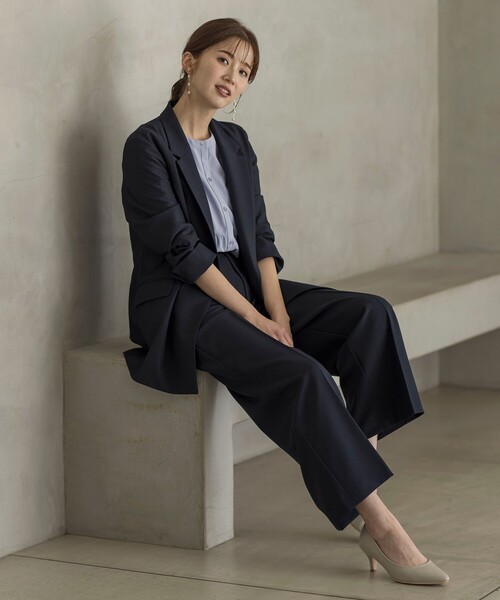 ANY SIS（エニィスィス）の「【洗える】ギャザースリーブ ブラウス（シャツ/ブラウス・レディース・ネイビー系/ホワイト系/スカイブルー系・2）」の11枚目の写真