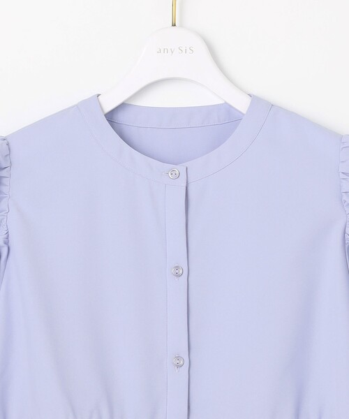 ANY SIS（エニィスィス）の「【洗える】ギャザースリーブ ブラウス（シャツ/ブラウス・レディース・ネイビー系/ホワイト系/スカイブルー系・2）」の7枚目の写真