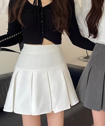 M2SUQARED（エムツースクエア）の「【M2SUQARED/エムツースクエア】ワイドプリーツスカート　インナーパンツ付き（スカート）」