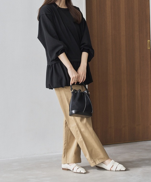 LE TALON（ルタロン）の「LE TALON mesh bag（ハンドバッグ・レディース・ブラック/キャメル・FREE）」の4枚目の写真