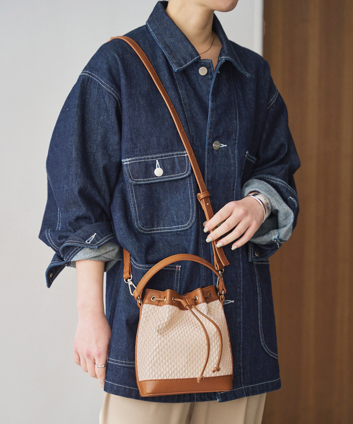 LE TALON（ルタロン）の「LE TALON mesh bag（ハンドバッグ・レディース・ブラック/キャメル・FREE）」の7枚目の写真