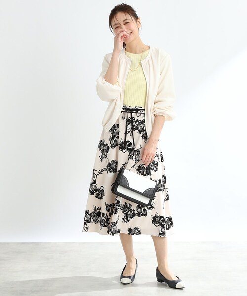 Reflect（リフレクト）の「【夏SALE／手洗い可】ジップアップメッシュブルゾン（ブルゾン・レディース・アイボリー/ネイビー・15 /13/11/09/07/05/17）」の4枚目の写真