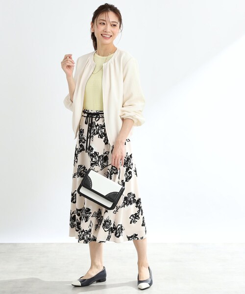 Reflect（リフレクト）の「【夏SALE／手洗い可】ジップアップメッシュブルゾン（ブルゾン・レディース・アイボリー/ネイビー・15 /13/11/09/07/05/17）」の5枚目の写真