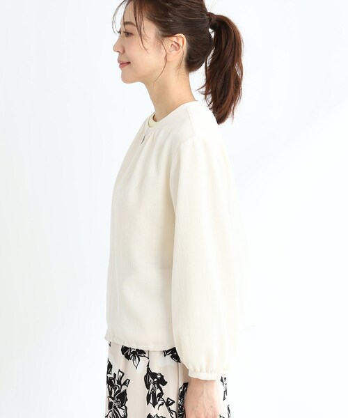 Reflect（リフレクト）の「【夏SALE／手洗い可】ジップアップメッシュブルゾン（ブルゾン・レディース・アイボリー/ネイビー・15 /13/11/09/07/05/17）」の13枚目の写真