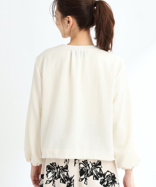 Reflect（リフレクト）の「【夏SALE／手洗い可】ジップアップメッシュブルゾン（ブルゾン・レディース・アイボリー/ネイビー・15 /13/11/09/07/05/17）」の14枚目の写真