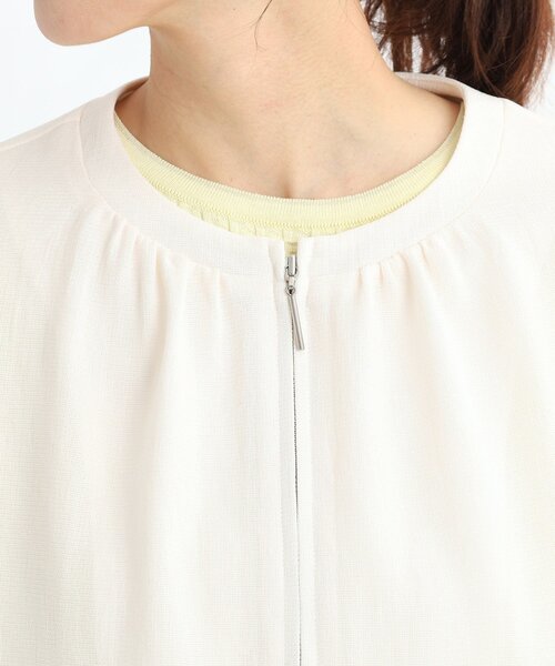 Reflect（リフレクト）の「【夏SALE／手洗い可】ジップアップメッシュブルゾン（ブルゾン・レディース・アイボリー/ネイビー・15 /13/11/09/07/05/17）」の15枚目の写真