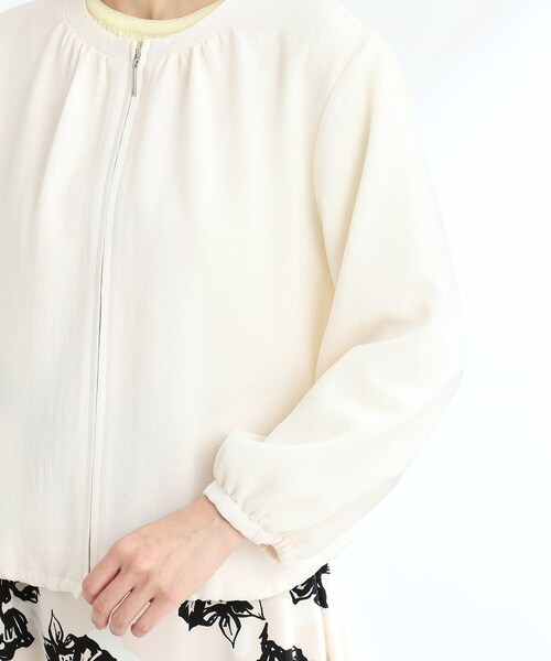 Reflect（リフレクト）の「【夏SALE／手洗い可】ジップアップメッシュブルゾン（ブルゾン・レディース・アイボリー/ネイビー・15 /13/11/09/07/05/17）」の16枚目の写真