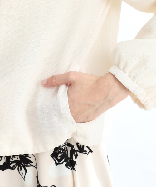 Reflect（リフレクト）の「【夏SALE／手洗い可】ジップアップメッシュブルゾン（ブルゾン・レディース・アイボリー/ネイビー・15 /13/11/09/07/05/17）」の17枚目の写真