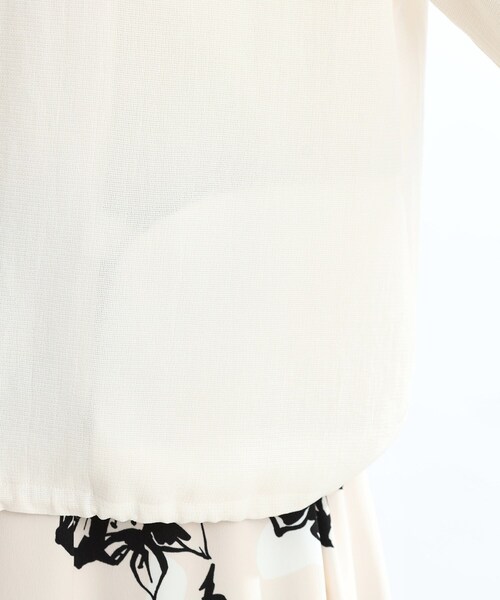 Reflect（リフレクト）の「【夏SALE／手洗い可】ジップアップメッシュブルゾン（ブルゾン・レディース・アイボリー/ネイビー・15 /13/11/09/07/05/17）」の18枚目の写真