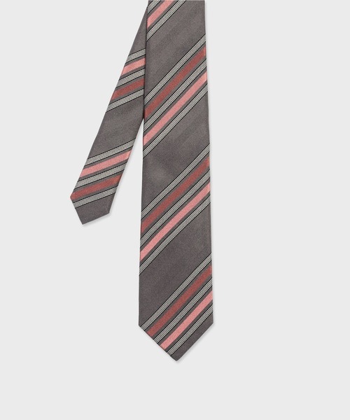 ポールスミス ネクタイ ストライプ柄 ダークグレー（Paul Smith