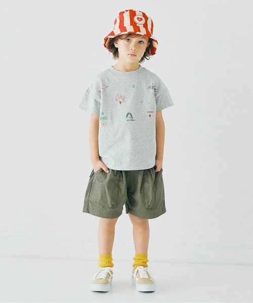 p.premier(ピードットプルミエ)の「【ジュニア対応】立体ポケットワークショーツ(その他パンツ・キッズ・チャコール/カーキ/アイボリー/ブルー・140/130/120/110/100/90/80)」の14枚目の写真