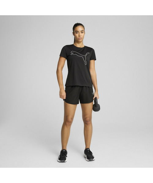 PUMA（プーマ）の「PUMA プーマ ウィメンズ トレーニング TAD エッセンシャル ロゴ 半袖 Tシャツ（Tシャツ/カットソー・レディース・ブラック/ブルー系その他・SMALL/LARGE/MEDIUM/X-LARGE）」の4枚目の写真