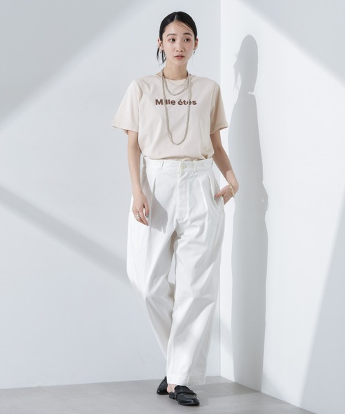 NANO universe(ナノユニバース)の「ロゴプリントTシャツ(Tシャツ/カットソー・レディース・ブルー/ブラック/チャコール/ベージュ/グレー系その他4・FREE)」の16枚目の写真