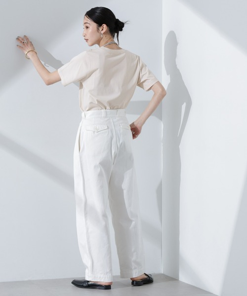 NANO universe(ナノユニバース)の「ロゴプリントTシャツ(Tシャツ/カットソー・レディース・ブルー/ブラック/チャコール/ベージュ/グレー系その他4・FREE)」の18枚目の写真