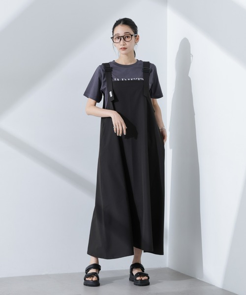 NANO universe(ナノユニバース)の「ロゴプリントTシャツ(Tシャツ/カットソー・レディース・ブルー/ブラック/チャコール/ベージュ/グレー系その他4・FREE)」の12枚目の写真