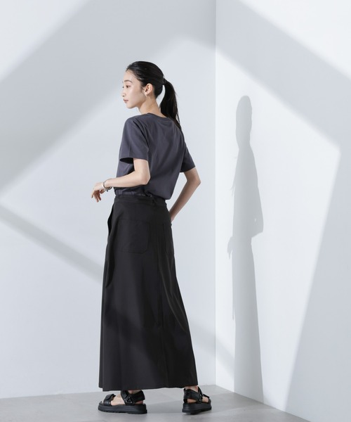 NANO universe(ナノユニバース)の「ロゴプリントTシャツ(Tシャツ/カットソー・レディース・ブルー/ブラック/チャコール/ベージュ/グレー系その他4・FREE)」の10枚目の写真