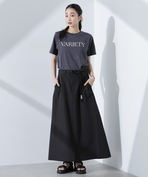 NANO universe(ナノユニバース)の「ロゴプリントTシャツ(Tシャツ/カットソー・レディース・ブルー/ブラック/チャコール/ベージュ/グレー系その他4・FREE)」の11枚目の写真