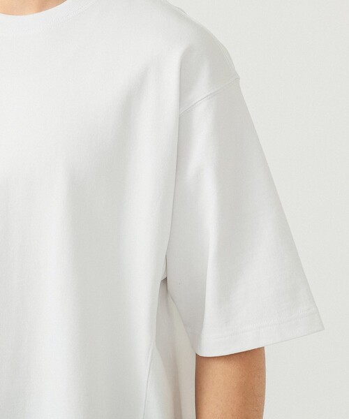BEAMS（ビームス）の「BEAMS / サイドポケット ルーズTシャツ（Tシャツ/カットソー・メンズ・ブラック/オリーブ/ホワイト/ナチュラル・S/M/L/XL）」の9枚目の写真