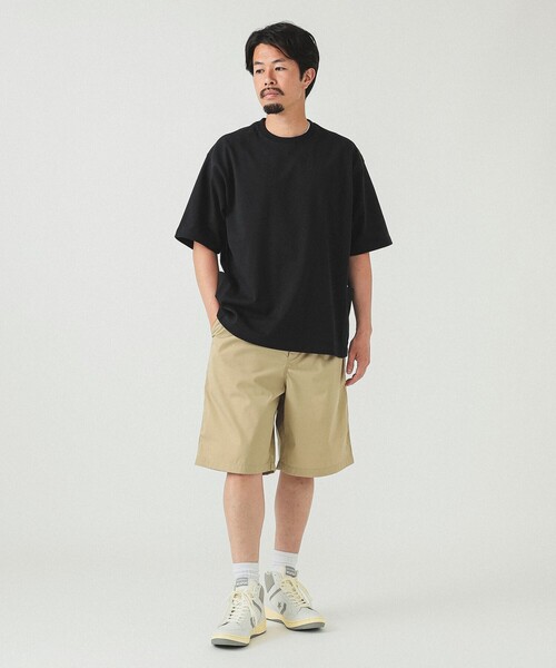 BEAMS（ビームス）の「BEAMS / サイドポケット ルーズTシャツ（Tシャツ/カットソー・メンズ・ブラック/オリーブ/ホワイト/ナチュラル・S/M/L/XL）」の19枚目の写真