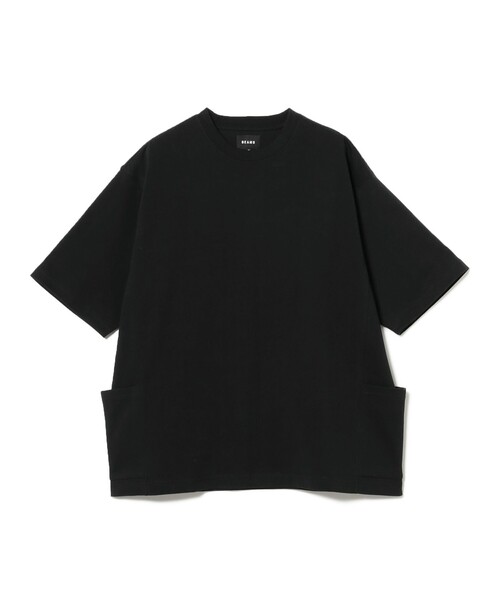 BEAMS（ビームス）の「BEAMS / サイドポケット ルーズTシャツ（Tシャツ/カットソー・メンズ・ブラック/オリーブ/ホワイト/ナチュラル・S/M/L/XL）」の22枚目の写真