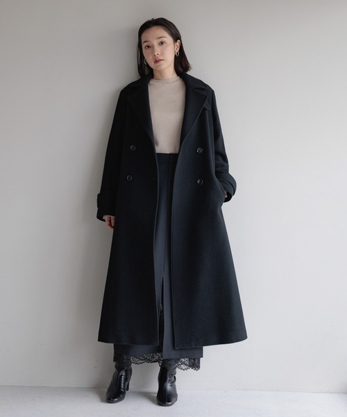 Andemiu（アンデミュウ）の「レースカサネIラインスカート325585（スカート・レディース・チャコールグレー/ベージュ/ネイビー/ダークブラウン/ブルー系その他2/グレー系その他・SMALL/MEDIUM）」の9枚目の写真