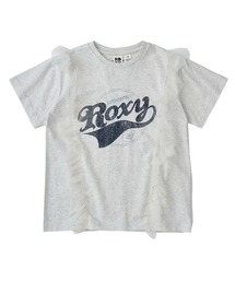 ROXY（ロキシー）の「MINI LOST IN SUMMER /ロキシーキッズロゴフリル半袖Tシャツ（Tシャツ/カットソー）」