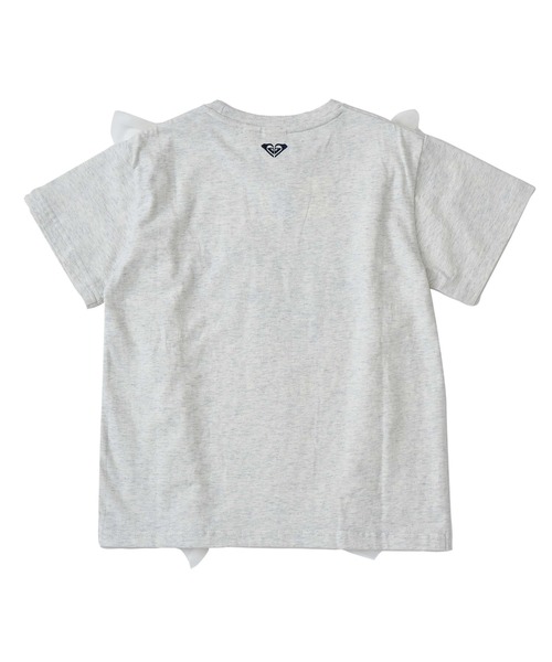 ROXY（ロキシー）の「MINI LOST IN SUMMER /ロキシーキッズロゴフリル半袖Tシャツ（Tシャツ/カットソー・キッズ・グレー/ホワイト/ブラック・140/150/130/120/110）」の4枚目の写真