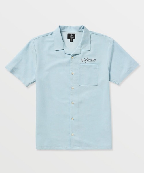 送料無料　ボルコム【VOLCOM】EVERETT MINICHECK半袖シャツ Mサイズ色MBL