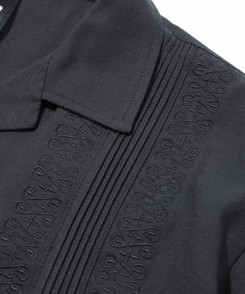SILAS（サイラス）の「EMBROIDERY S/S SHIRT（シャツ/ブラウス・メンズ・ブラック/ホワイト・M/L）」の12枚目の写真