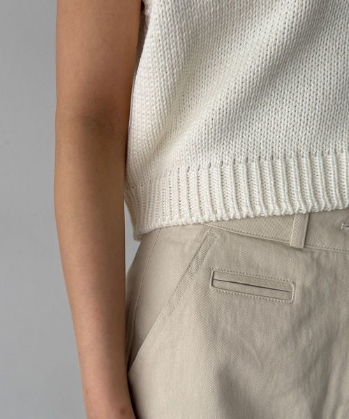 CANAL JEAN(キャナルジーン)の「El mar コンパクトVネックニットベスト(ベスト・レディース・ネイビー/アイボリー/サックスブルー・ONE SIZE)」の17枚目の写真