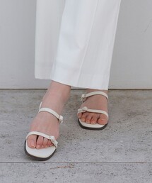 ANY SIS（エニィスィス）の「【23.0~24.0cm】フェミニンフラット サンダル（サンダル）」