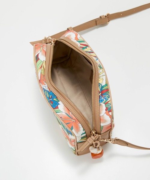 TREASURE TOPKAPI】マイルドサテン スカーフ柄 ショルダーバッグ