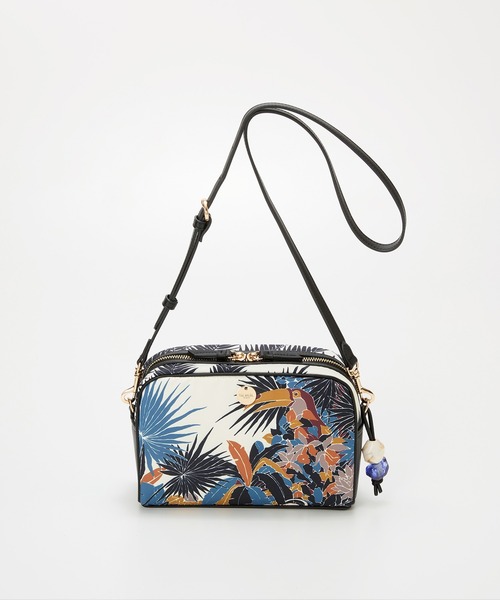 TREASURE TOPKAPI】マイルドサテン スカーフ柄 ショルダーバッグ