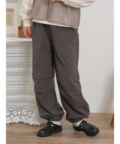 Samansa Mos2(サマンサ モスモス)の「【M/Lサイズ】パラシュートパンツ(その他パンツ・レディース・カーキ/チャコールグレー/オフホワイト/ピンク・L/M)」の5枚目の写真