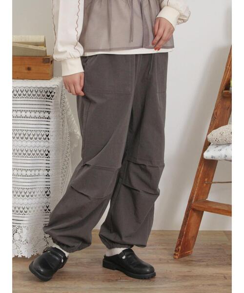 Samansa Mos2(サマンサ モスモス)の「【M/Lサイズ】パラシュートパンツ(その他パンツ・レディース・カーキ/チャコールグレー/オフホワイト/ピンク・L/M)」の6枚目の写真