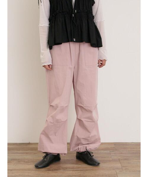 Samansa Mos2(サマンサ モスモス)の「【M/Lサイズ】パラシュートパンツ(その他パンツ・レディース・カーキ/チャコールグレー/オフホワイト/ピンク・L/M)」の16枚目の写真
