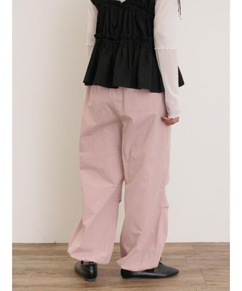 Samansa Mos2(サマンサ モスモス)の「【M/Lサイズ】パラシュートパンツ(その他パンツ・レディース・カーキ/チャコールグレー/オフホワイト/ピンク・L/M)」の19枚目の写真