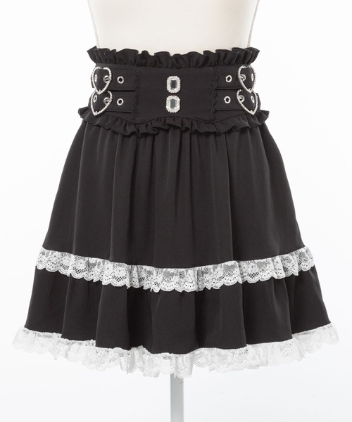 極美品　24SS MUVEIL ティアードサロペット ワイド　フリル　34 黒 極美品 24SS MUVEIL ティアードサロペット ワイド フリル 34 黒