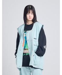 B.I.D.（ビーアイディー）の「《Little sunny bite》twill vest（ベスト）」